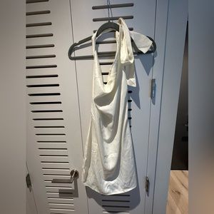 White halter dress